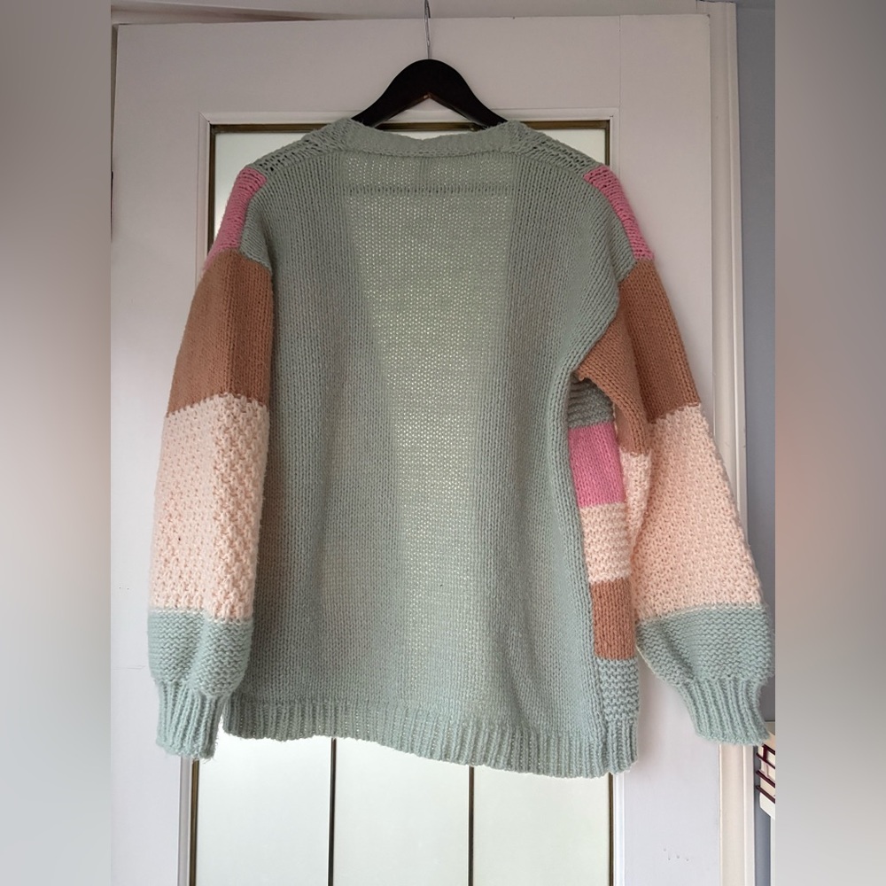 Dreamers Colorful Patchwork Women's Sweater in XS - Picture 6 of 6